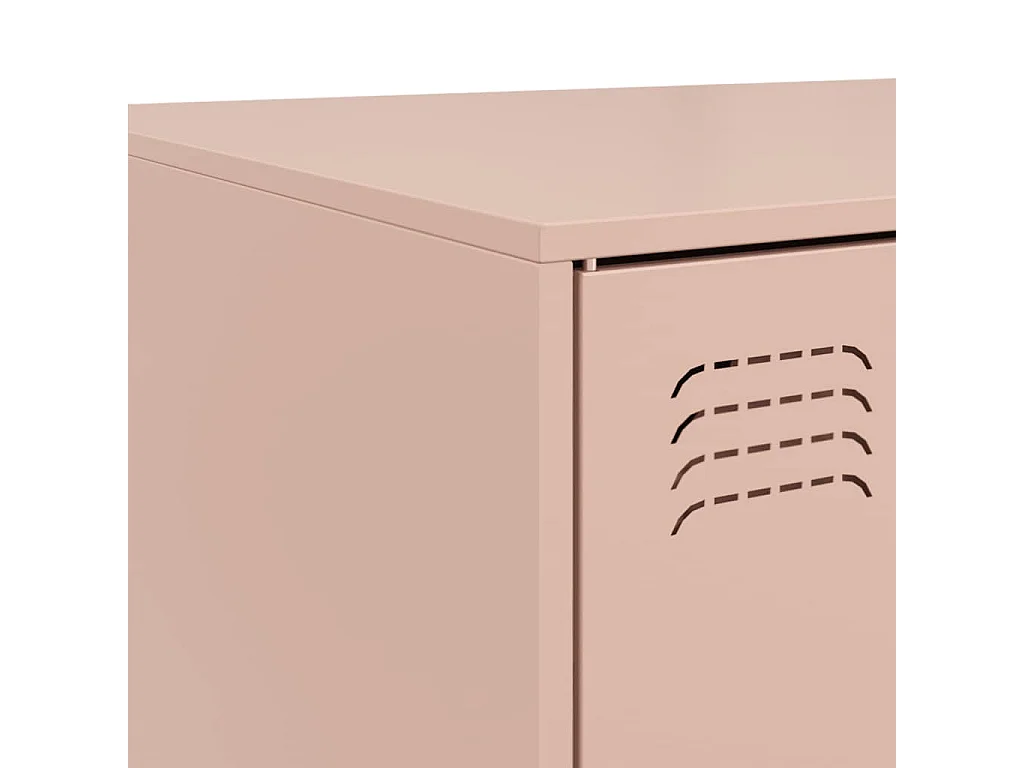 Couchtisch-Wohnzimmertisch-Beistelltische Rosa 67x50x44 cm Stahl SHL97843