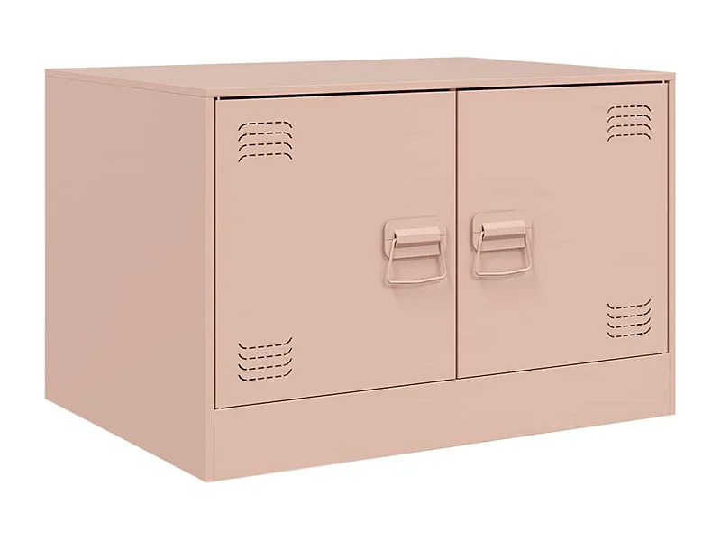 Mesa de centro | Mesa de apoio 67x50x44 cm aço rosa