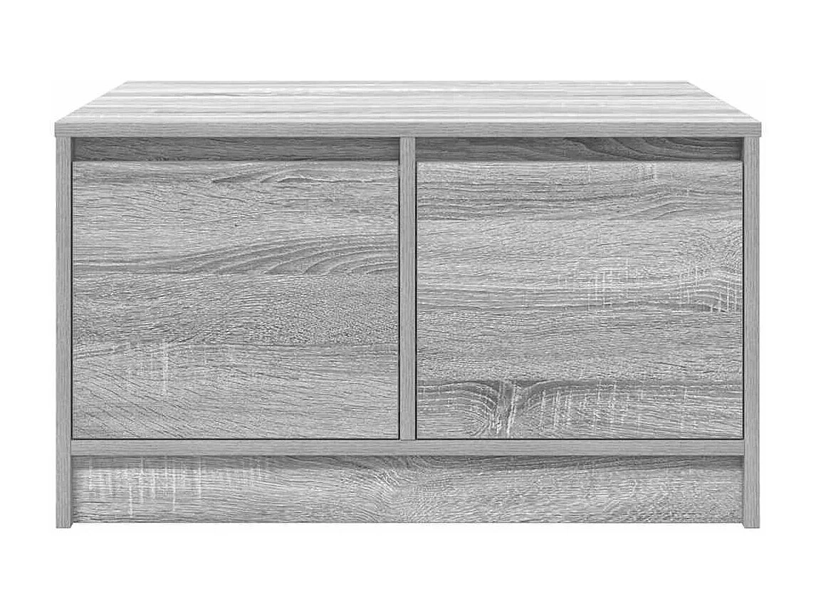 Tavolino da Salotto-Tavolino Basso con Cassetti Grigio Sonoma 70.5x70x40 cm SHL52693