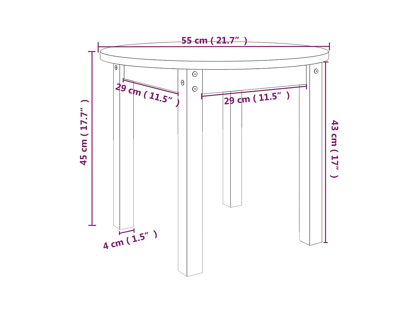 Mesa de centro | Mesa auxiliar madera de ingeniería envejecida 102x50x35 cm SHL4918