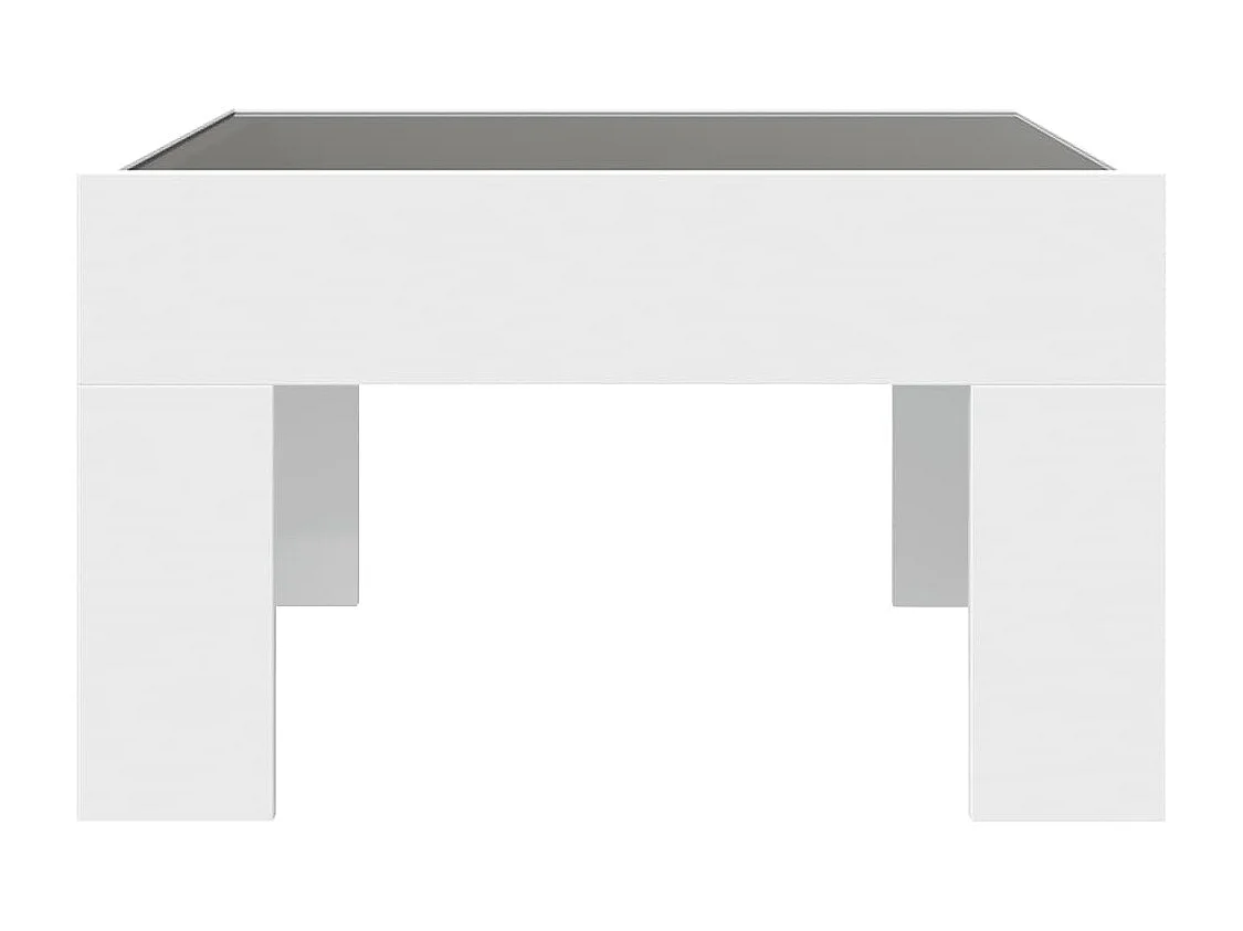 Couchtisch mit Infinity-LED | Beistelltische | Sofatisch Weiß 50x50x30 cm SHL13277