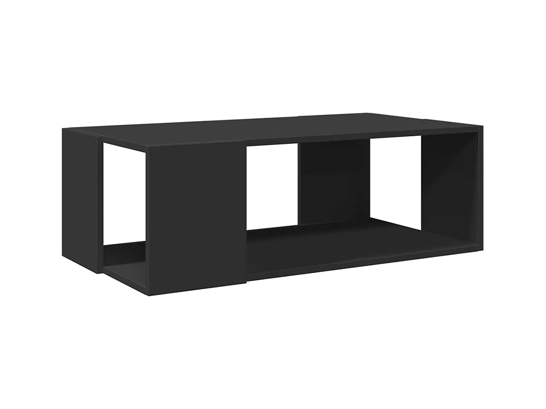 Table basse salon-Table d'appoint noir 89,5x48x30 cm bois d'ingénierie SHL54224