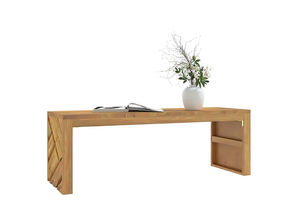 Table basse salon-Table d'appoint 110x35x38 cm bois massif de teck SHL63306