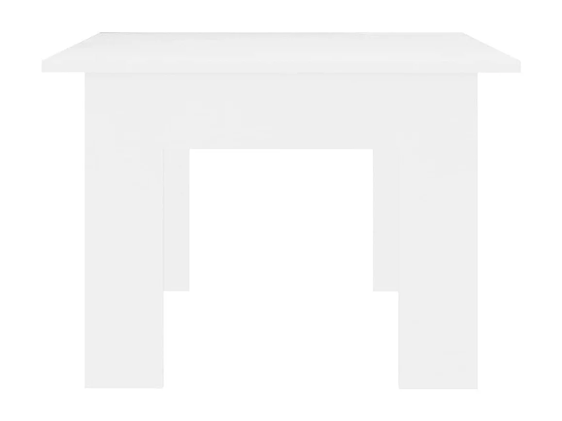 Table basse salon-Table d'appoint Blanc Design élégant 100x60x42 cm Bois d'ingénierie SHL86547