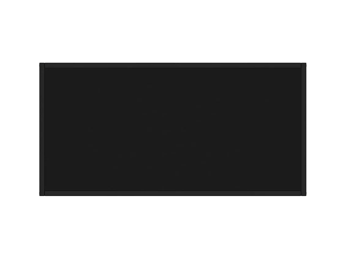 Mesa de centro | Mesa de apoio 100x50x35 cm vidro preto