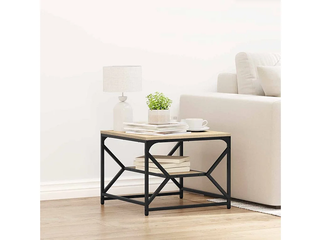 Mesa de centro | Mesa de apoio | Mesa de café Carvalho sonoma 51x50x40 cm