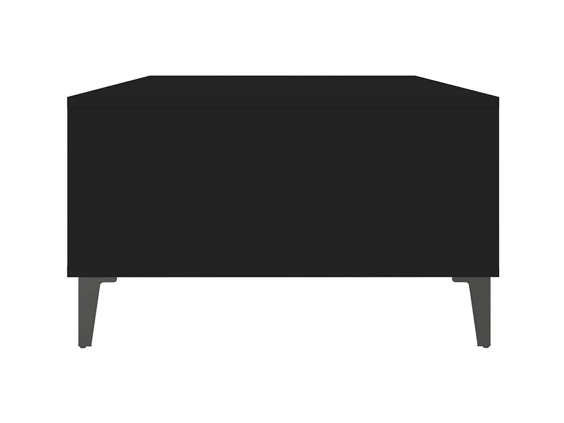 Mesa de centro | Mesa de apoio 103.5x60x35 cm derivados de madeira preto