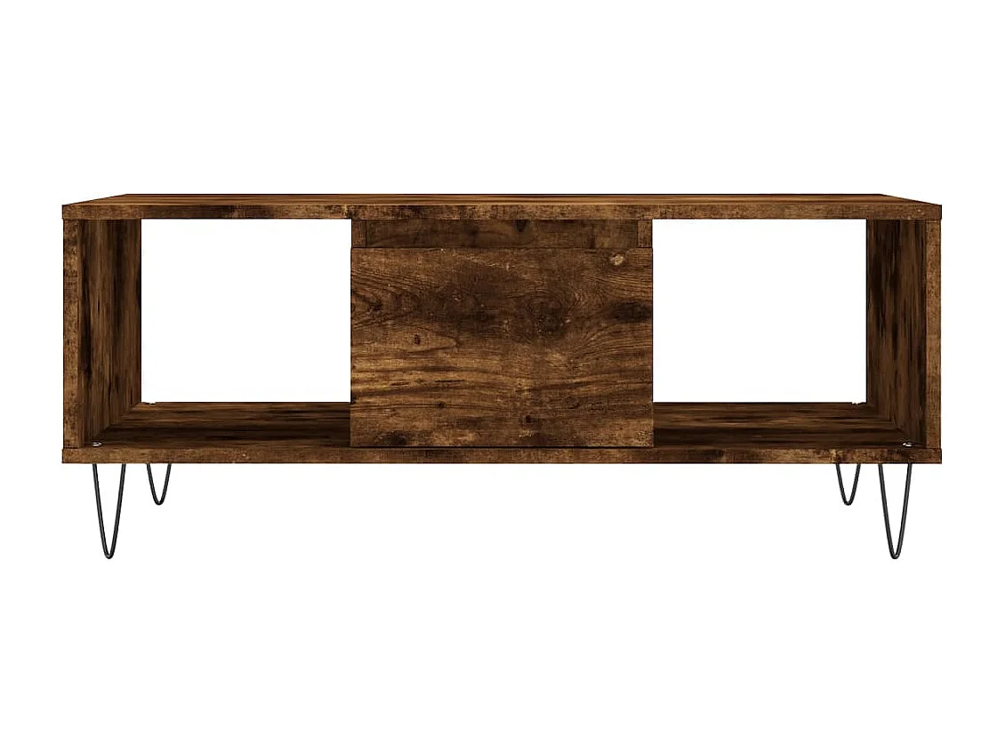 Table basse salon-Table d'appoint Chêne fumé 90x50x36,5 cm Bois d'ingénierie SHL91073