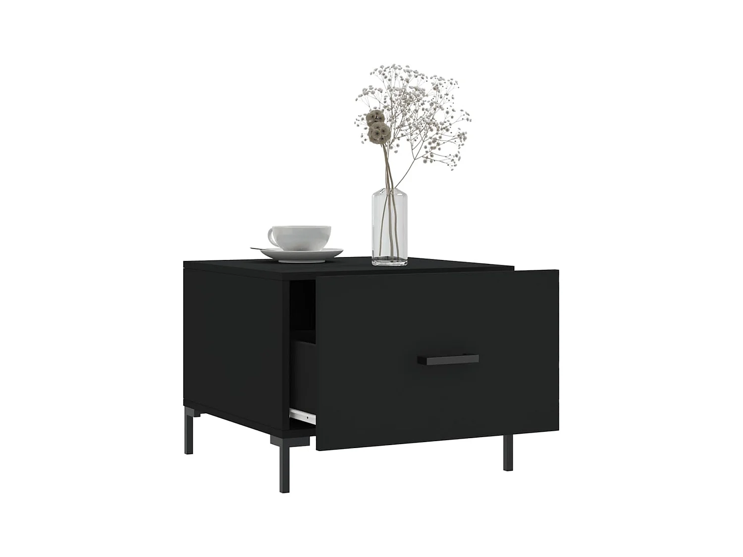 Mesa de centro | Mesa auxiliar madera de ingeniería roble marrón 102x60x45 cm SHL402043