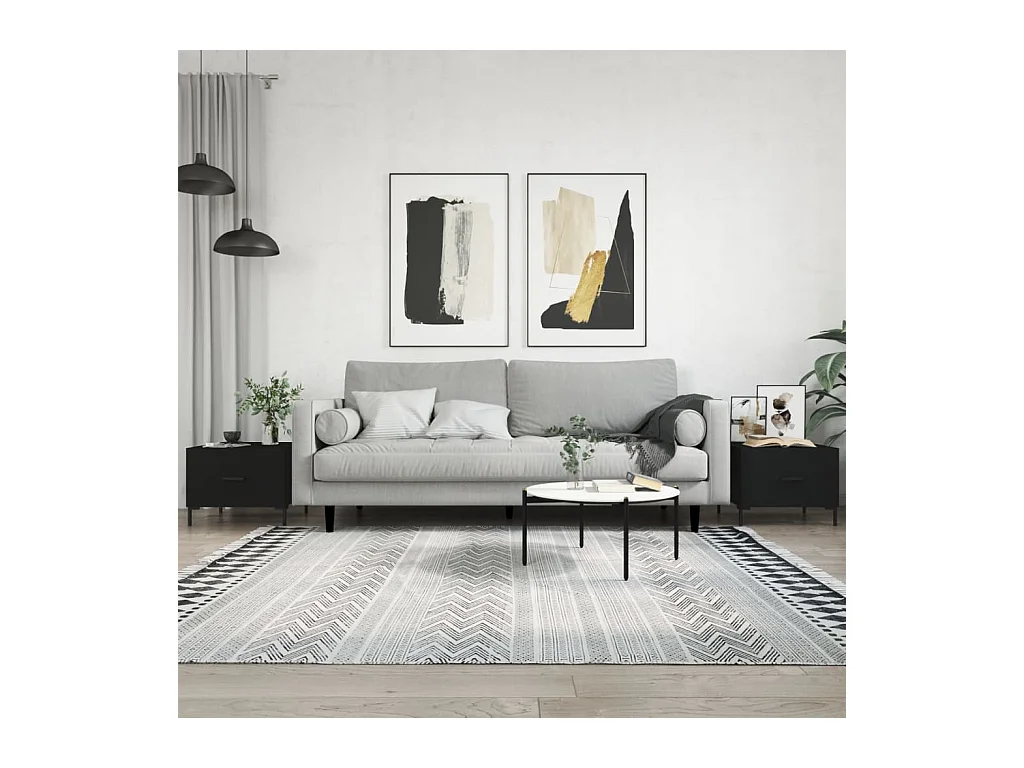 Mesa de centro | Mesa auxiliar madera de ingeniería roble marrón 102x60x45 cm SHL402043