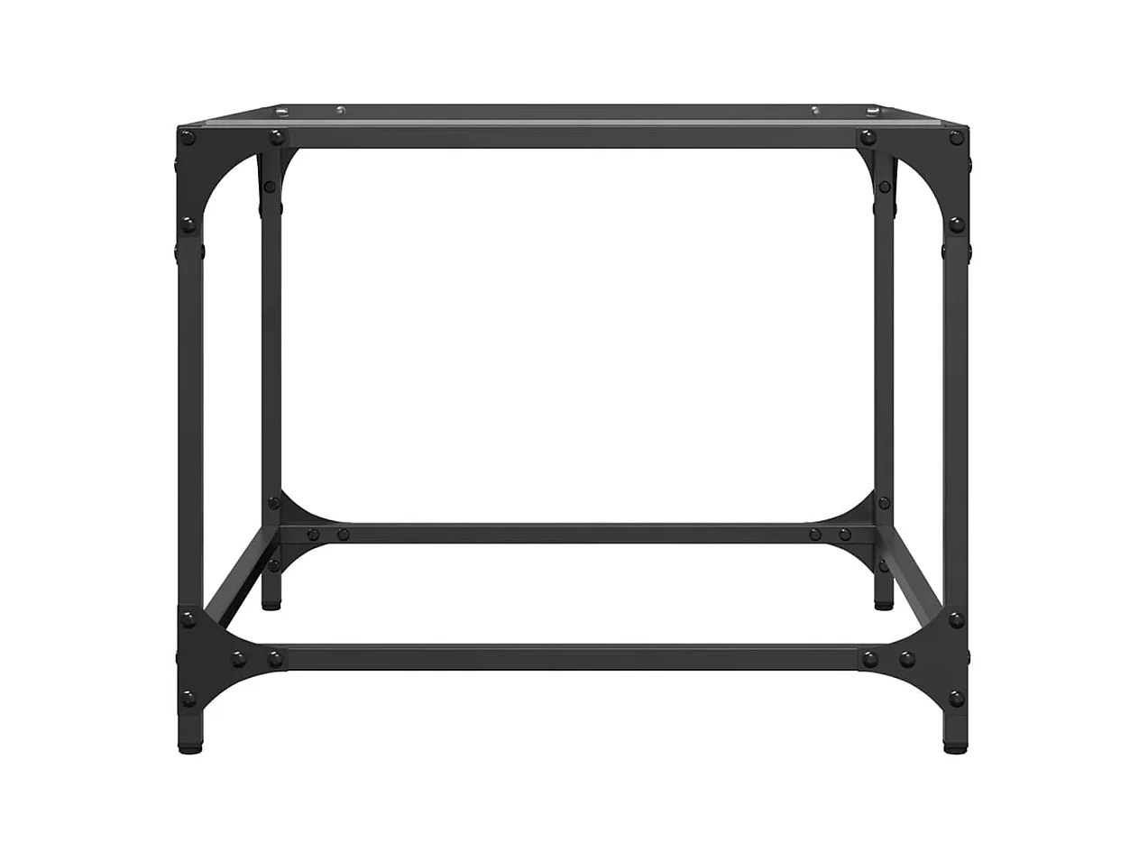 Mesa de centro-Mesa auxiliar de vidrio templado transparente 98x45x30 cm SHL2653