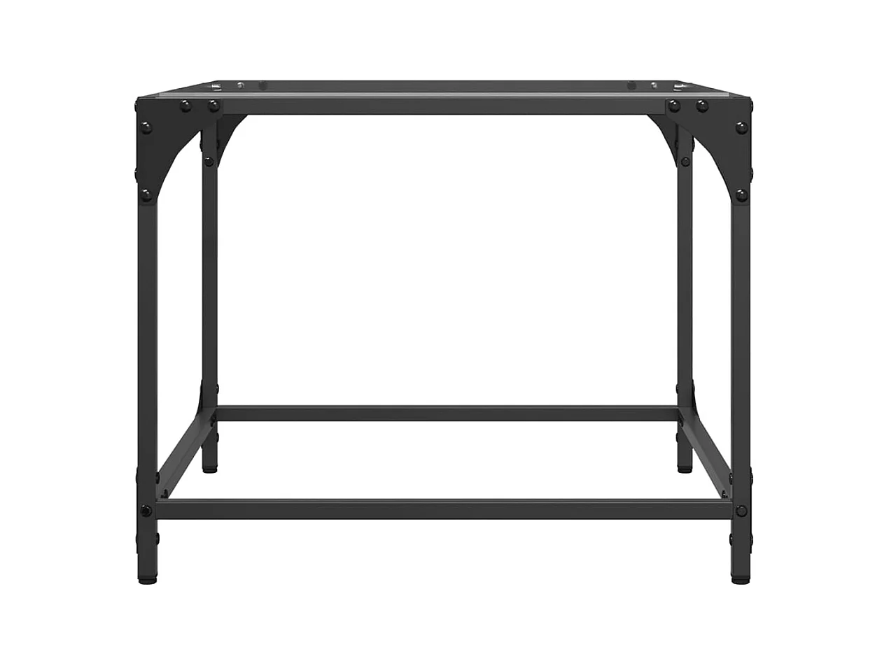 Mesa de centro-Mesa auxiliar de vidrio templado transparente 98x45x30 cm SHL2653