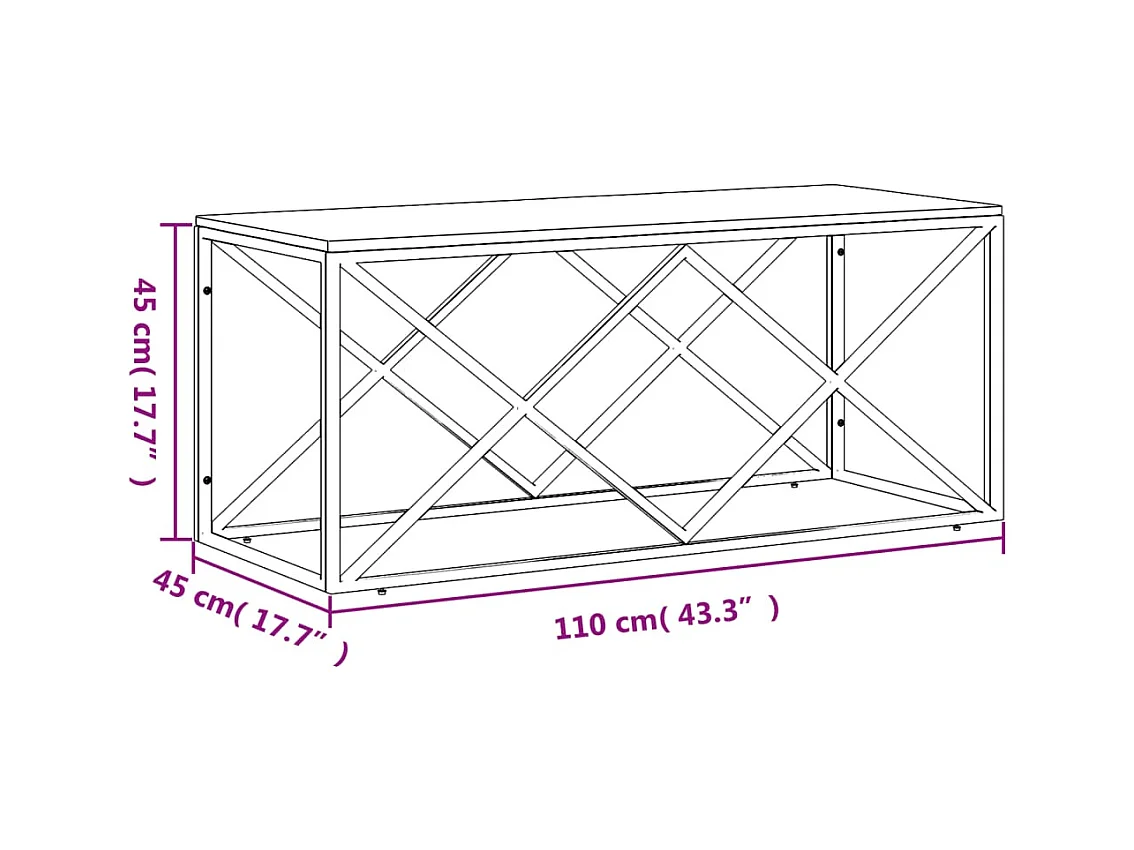 Mesa de centro | Mesa auxiliar con estante madera ingeniería negro 100x51x40 cm SHL4427