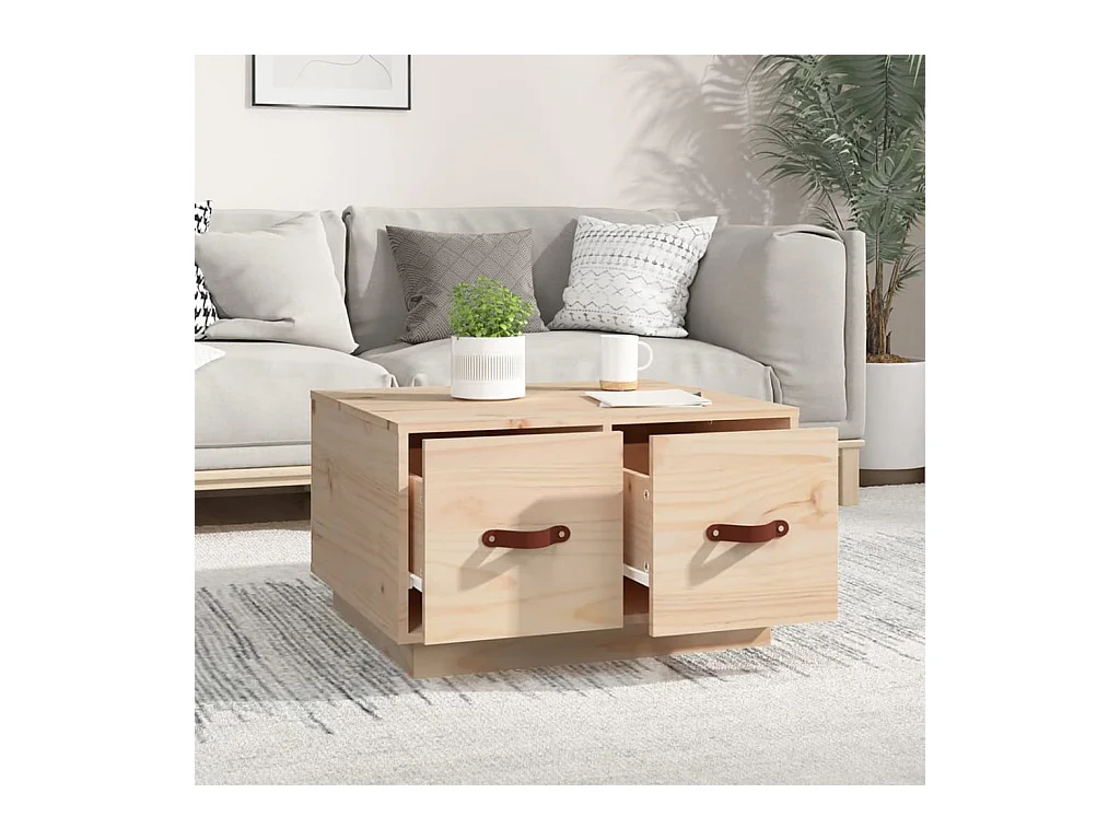 Mesa de centro | Mesa auxiliar madera contrachapada roble marrón 90x50x40 cm SHL3190