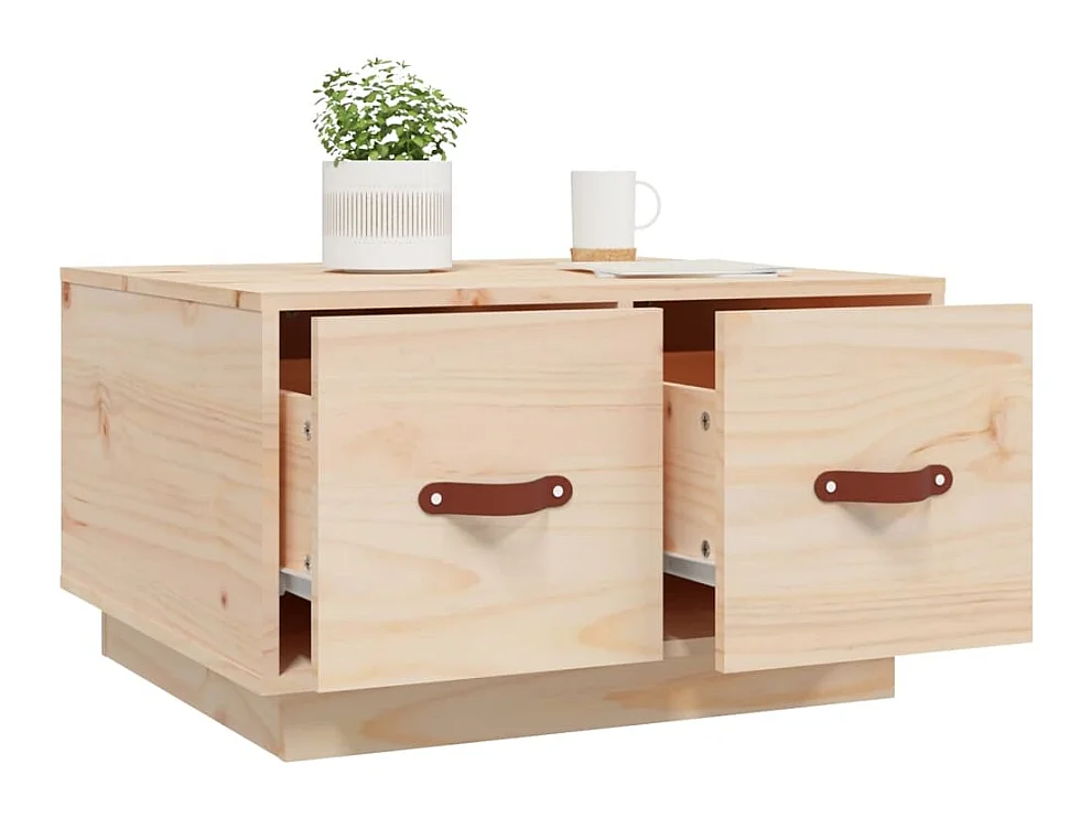 Mesa de centro | Mesa auxiliar madera contrachapada roble marrón 90x50x40 cm SHL3190