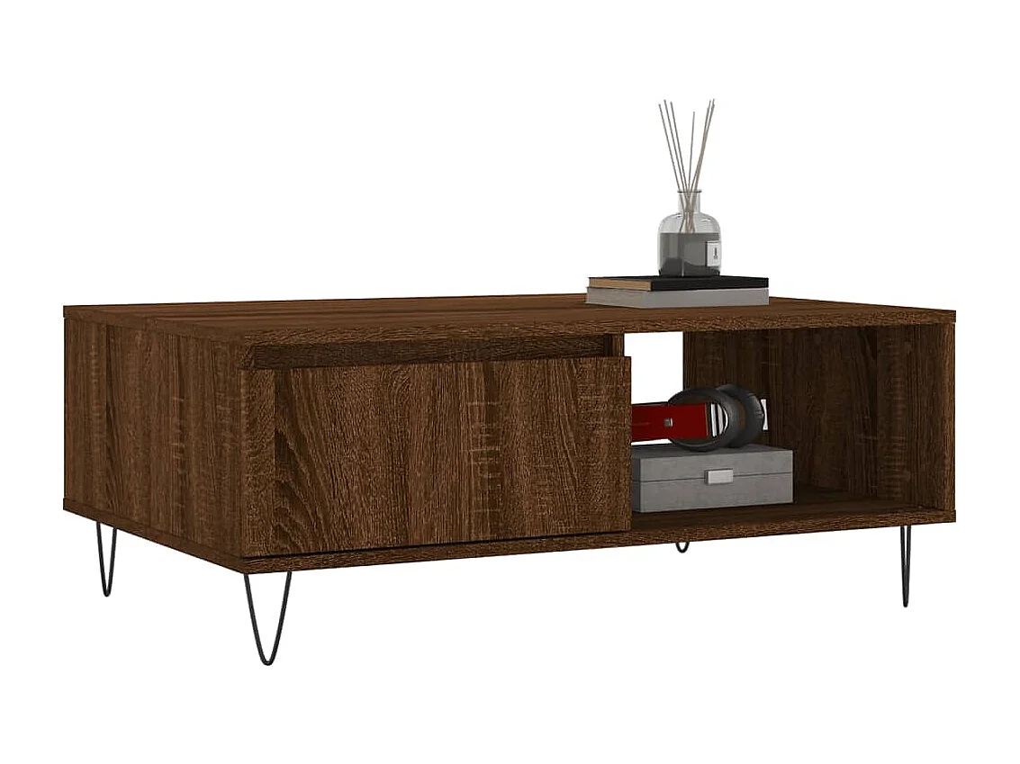 Mesa de centro | Mesa auxiliar madera de ingeniería gris Sonoma 91x91x40 cm SHL629346