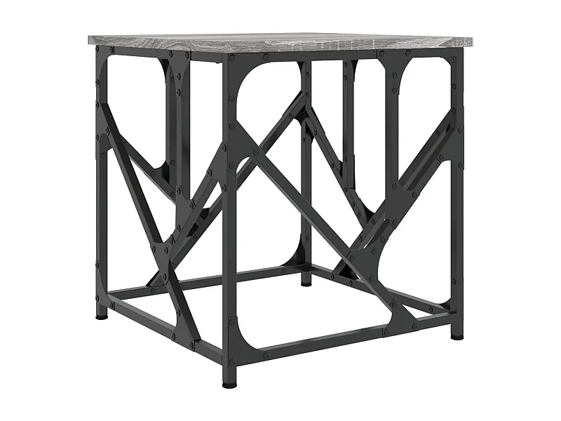 Table basse salon-Table d'appoint sonoma gris 45x45x47,5 cm bois d'ingénierie SHL7330