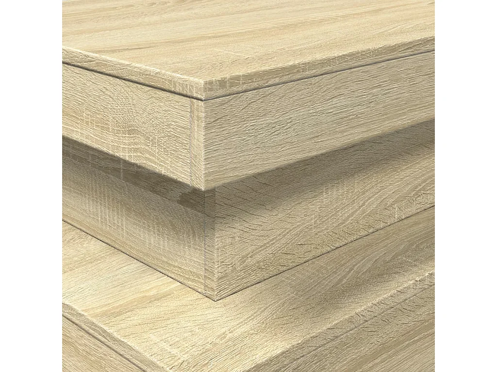 Couchtisch mit LED-Leuchten Sonoma-Eiche 90x50x40 cm SHL75884