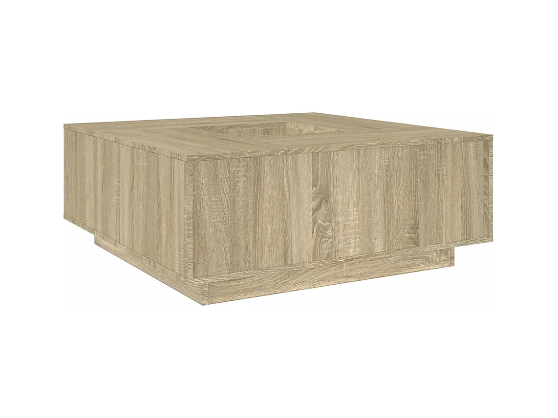 Table basse salon-Table d'appoint chêne sonoma 100x100x40 cm bois d'ingénierie SHL50381