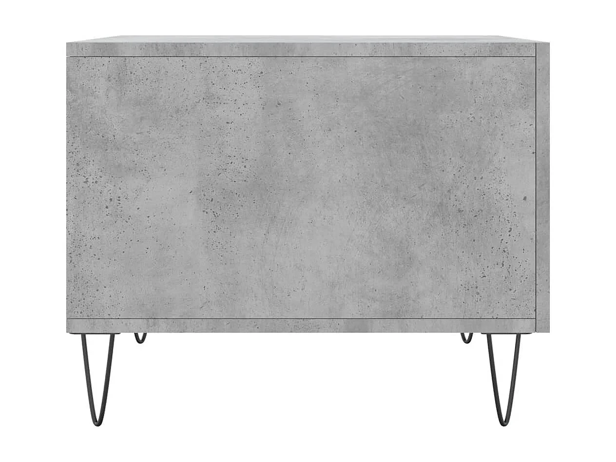 Table basse salon-Table d'appoint gris béton 50x50x40 cm bois d'ingénierie SHL90992