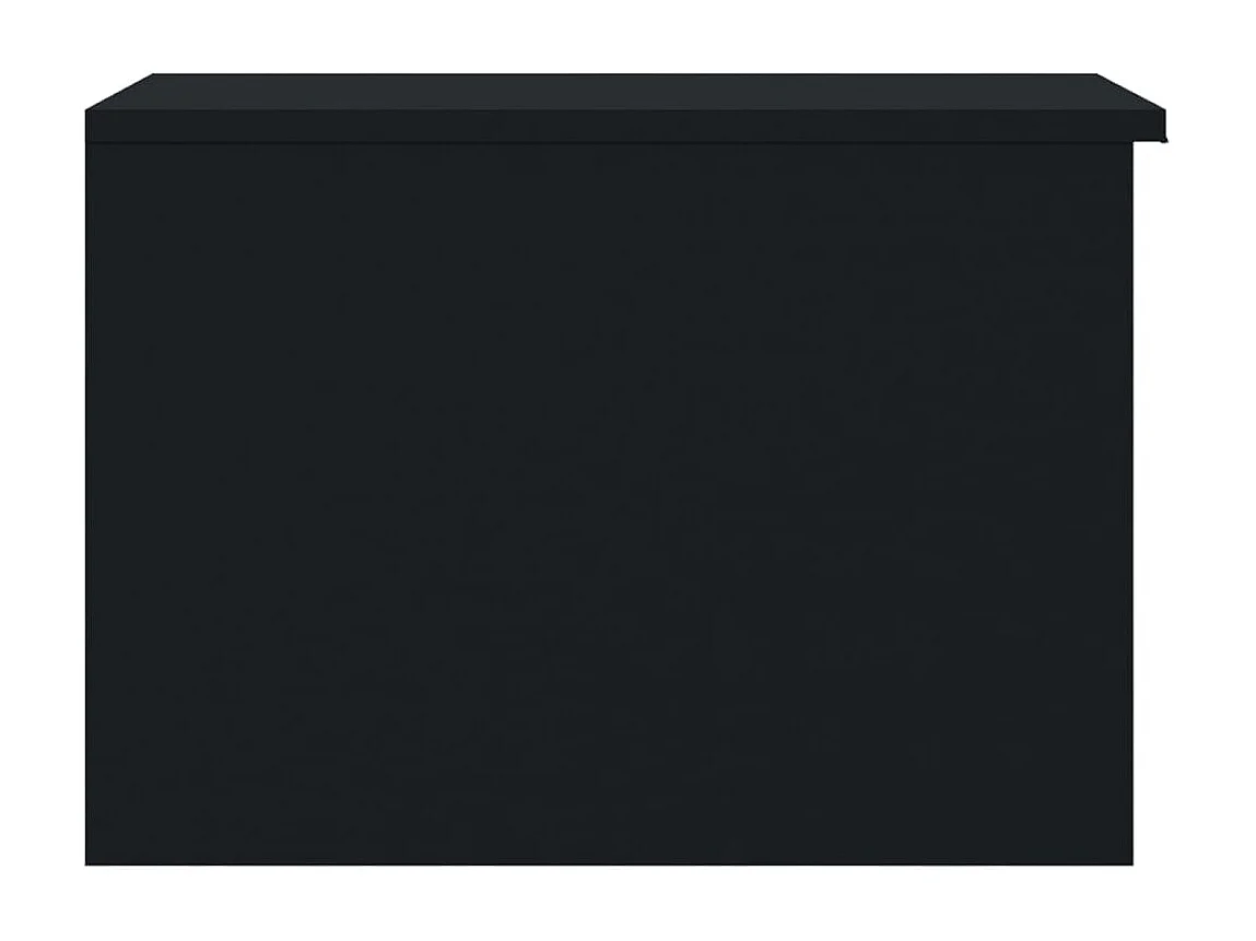 Tavolino da Salotto-Tavolino da Caffè Laterale Nero 50x50x36 cm in Legno Multistrato SHL82148