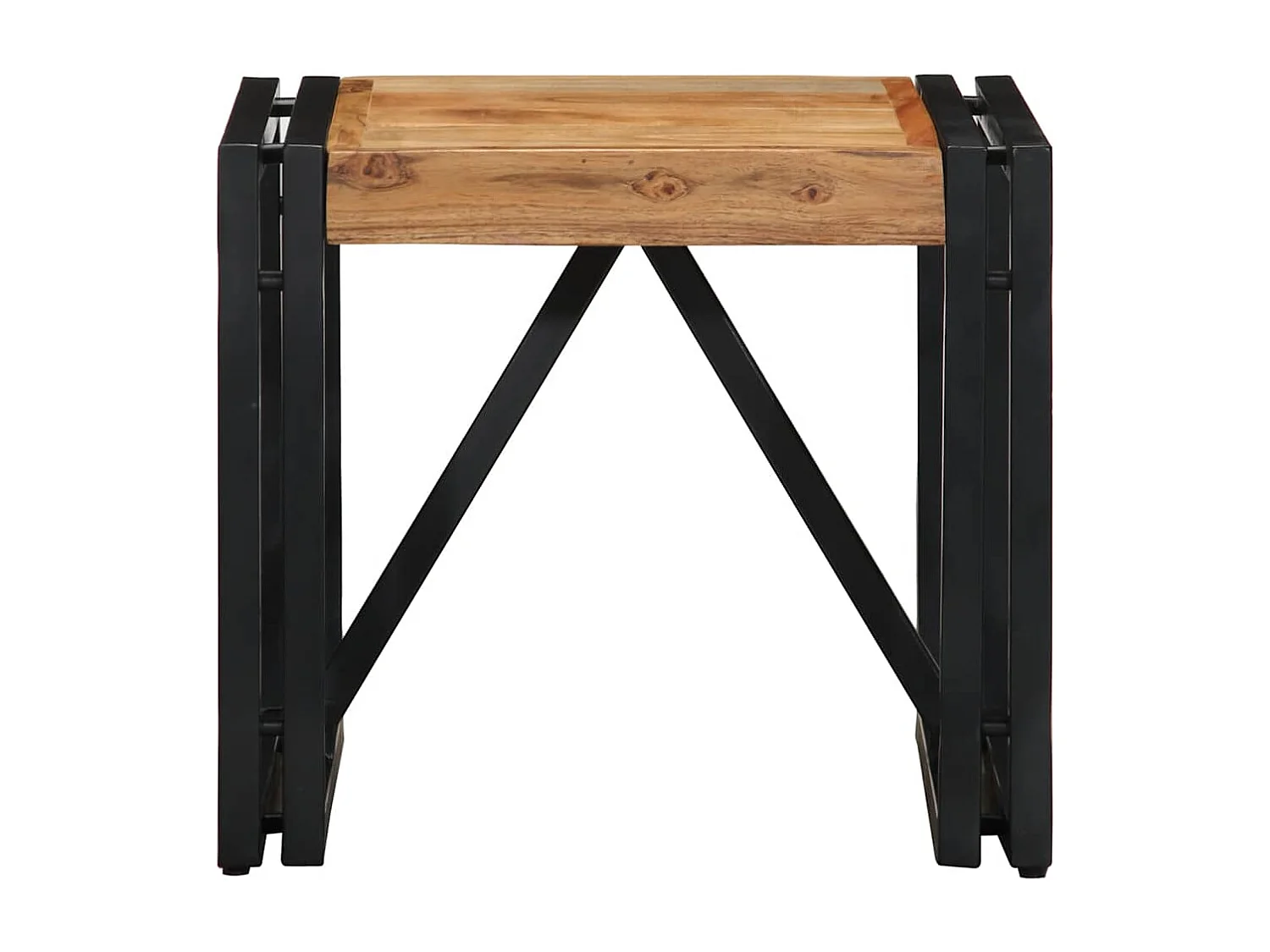 Couchtisch-Wohnzimmertisch-Beistelltische 40x40x35 cm Massivholz Akazie SHL34020