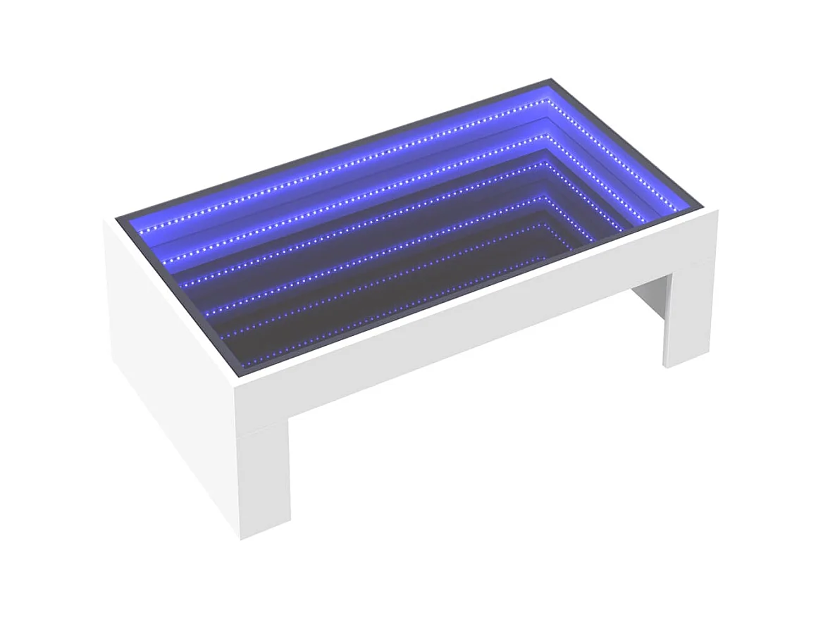 Mesa de centro-Mesa auxiliar madera de ingeniería blanco 55x55x40 cm SHL4483