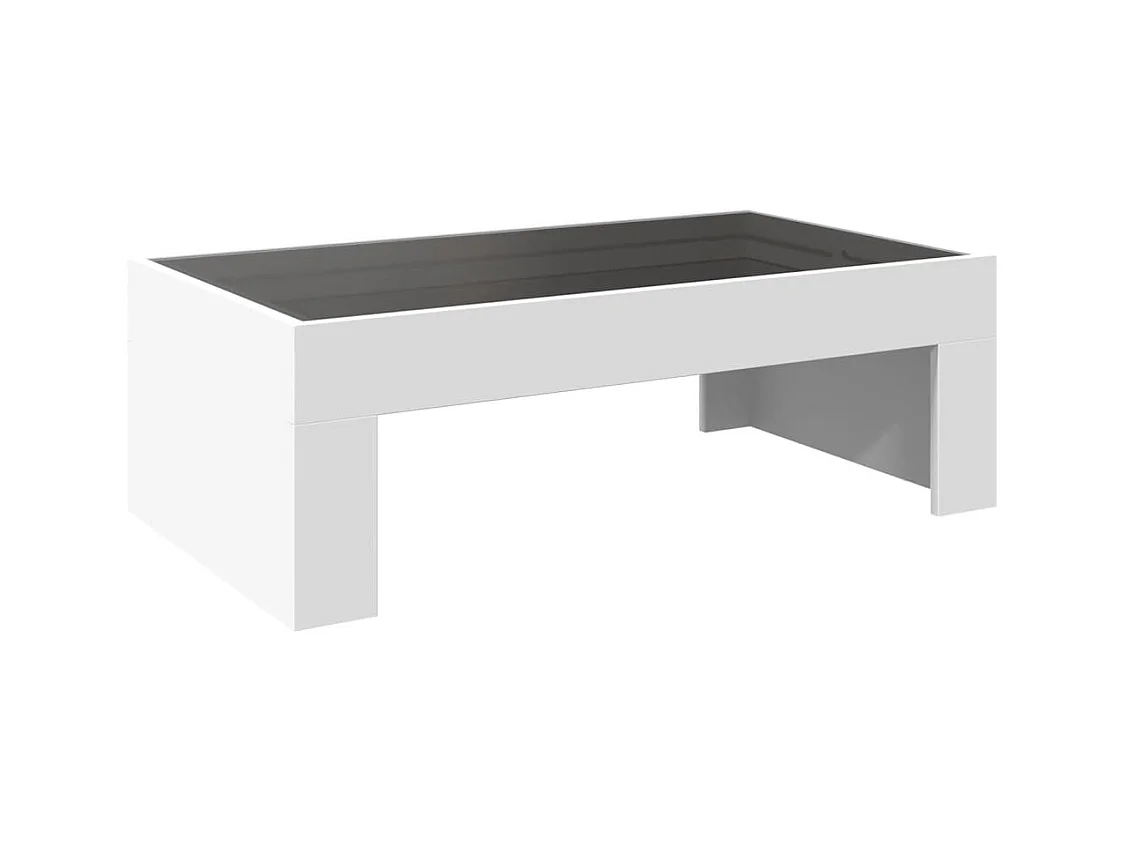 Mesa de centro-Mesa auxiliar madera de ingeniería blanco 55x55x40 cm SHL4483