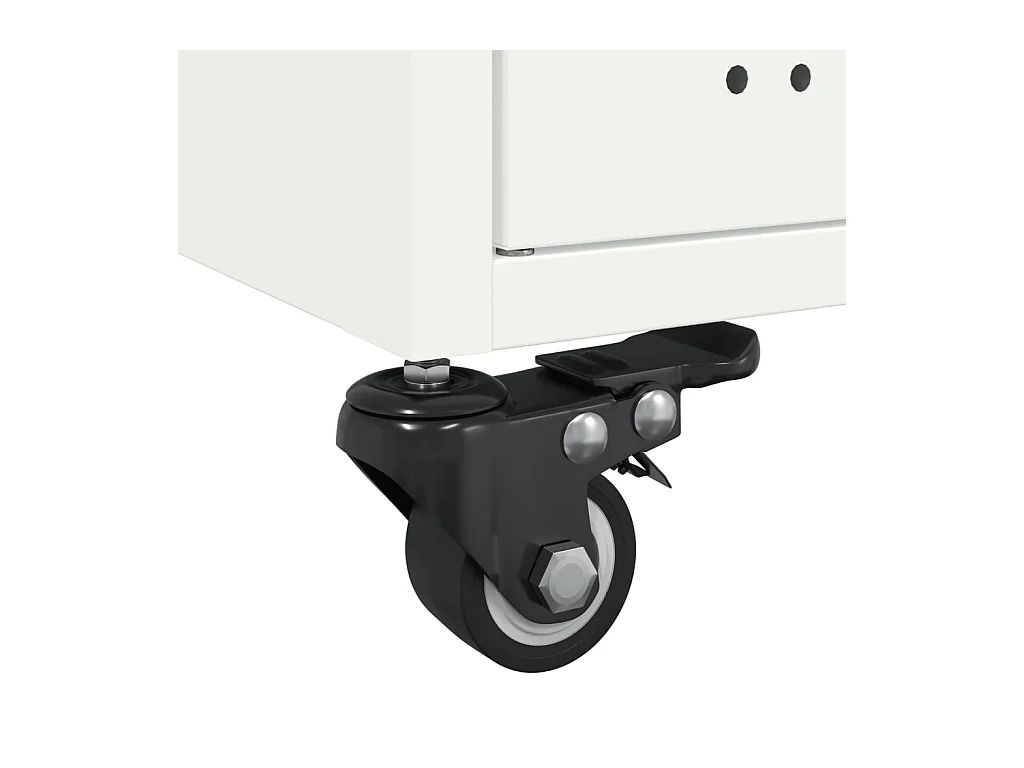 Mesa de centro | Mesa de apoio 68x50x43.5 cm aço branco