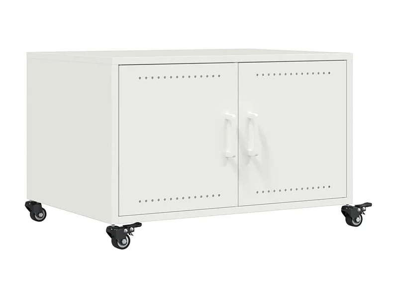 Salontafel | Woonkamertafel | Koffietafel 68x50x43,5 cm staal wit