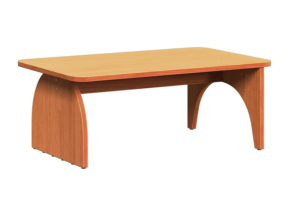 Table basse salon-Table d'appoint Marron cire 80x50x31 cm Bois de pin massif SHL52295