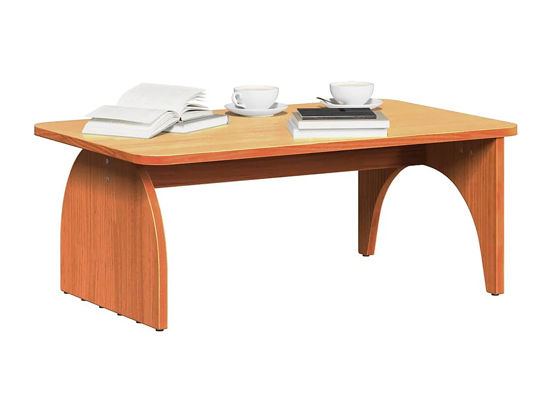 Table basse salon-Table d'appoint Marron cire 80x50x31 cm Bois de pin massif SHL52295