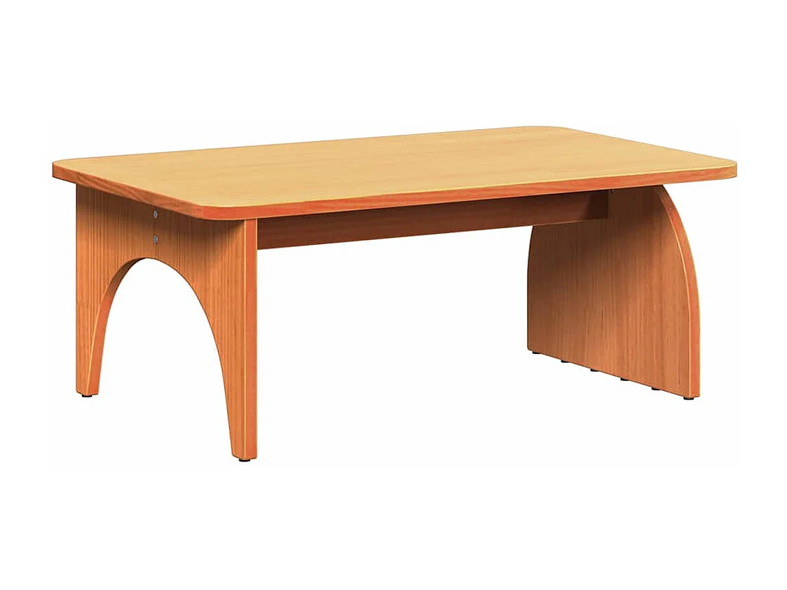 Table basse salon-Table d'appoint Marron cire 80x50x31 cm Bois de pin massif SHL52295