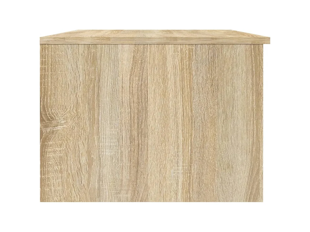 Mesa de centro | Mesa de apoio 102x50x36 cm madeira processada branco/sonoma