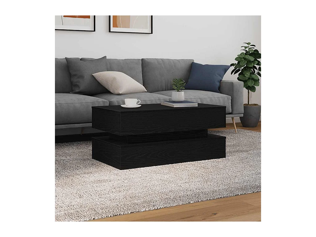 Mesa de centro-Mesa auxiliar-Mesita de centro madera contrachapada blanco 75x75x38 cm SHL353795