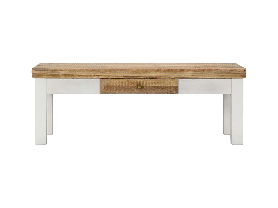 Mesa de centro | Mesa de café | Mesa auxiliar Marrón 100x54x40 cm madera maciza de acacia SHL4315
