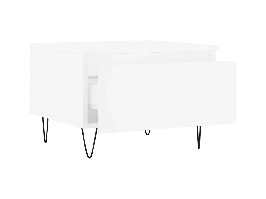 Mesa de centro | Mesa auxiliar madera maciza de mango negra 100x54x40 cm marrón SHL4658