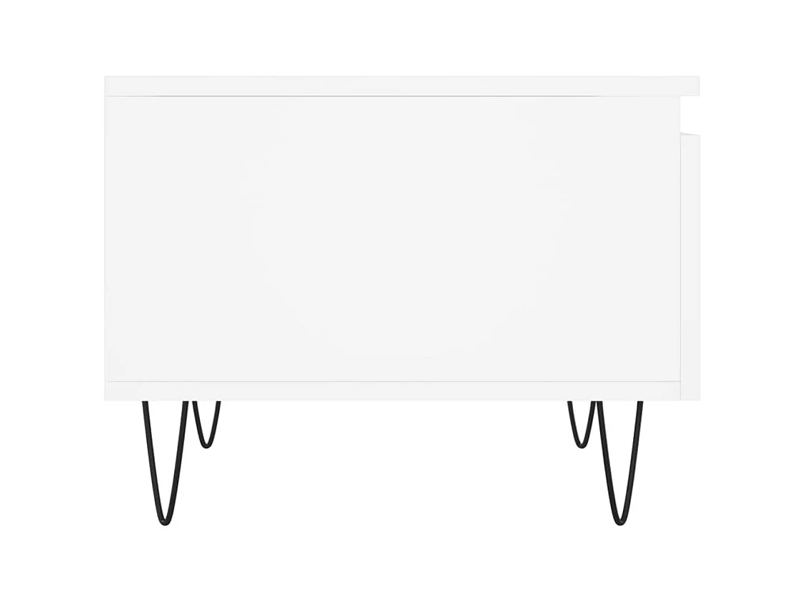 Mesa de centro | Mesa auxiliar madera maciza de mango negra 100x54x40 cm marrón SHL4658