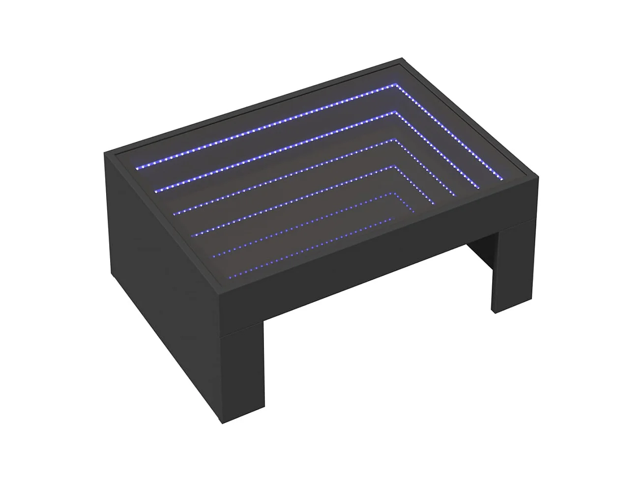 Mesa de centro-Mesa auxiliar madera de ingeniería blanco 102x50x36 cm SHL2554