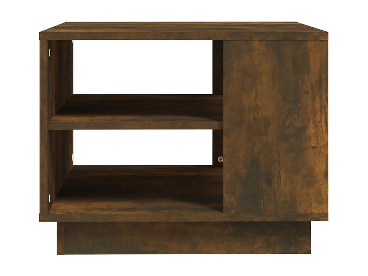 Couchtisch-Sofatisch-Beistelltische Räuchereiche 55x55x43 cm Holzwerkstoff SHL671