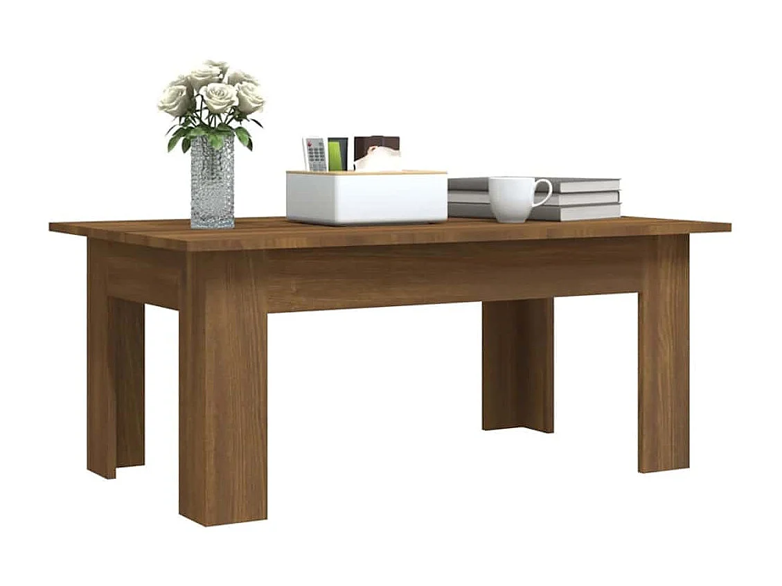 Couchtisch-Sofatisch-Beistelltische Braun Eichen-Optik 100x60x42 cm Holzwerkstoff SHL20488