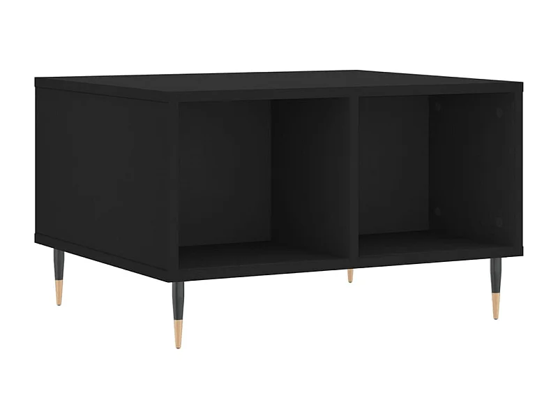 Couchtisch-Wohnzimmertisch-Beistelltische Schwarz 60x50x36,5 cm Holzwerkstoff SHL78062