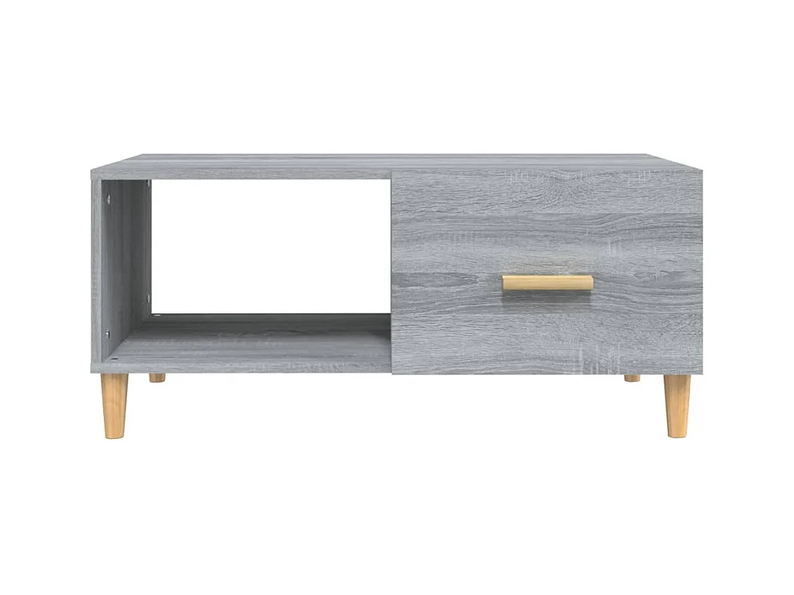 Mesa de centro | Mesa auxiliar madera contrachapada negro 55x55x36,5 cm SHL529627