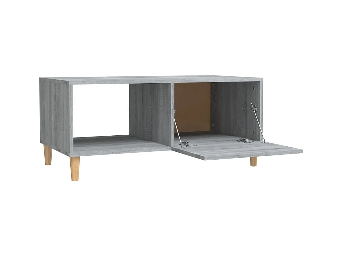 Mesa de centro | Mesa auxiliar madera contrachapada negro 55x55x36,5 cm SHL529627