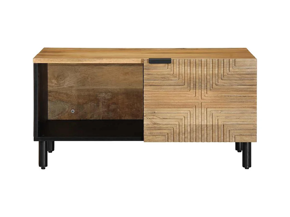 Mesas de centro apilables | Mesitas auxiliares 3 piezas madera de ingeniería negro SHL234493