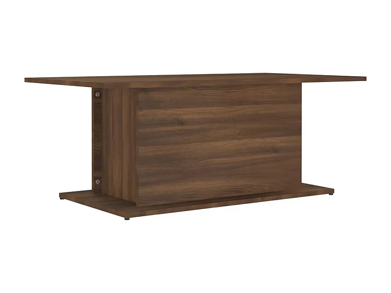 Mesa de centro | Mesa auxiliar madera contrachapada blanco brillo 100x50x45 cm SHL4794