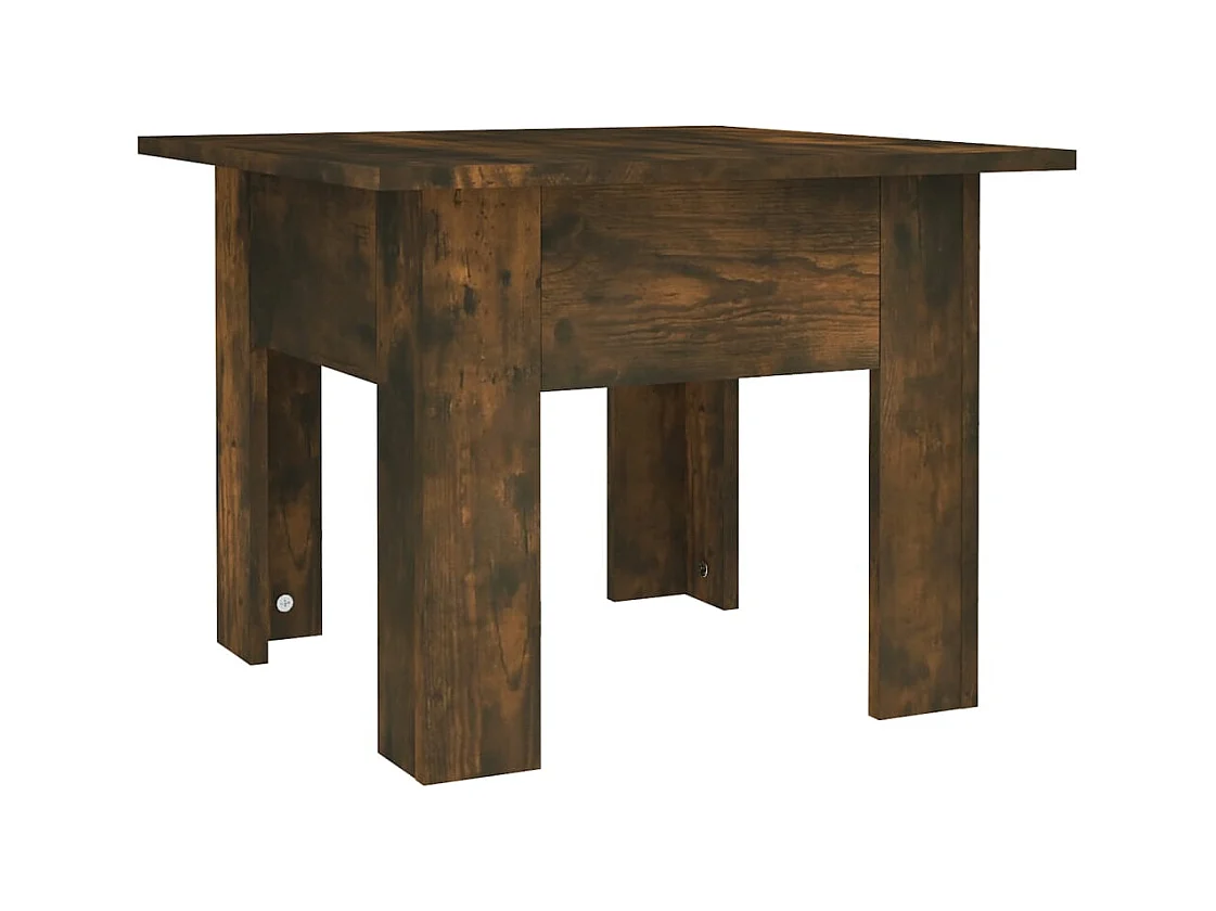 Table basse salon-Table d'appoint chêne fumé 55x55x42 cm bois d'ingénierie SHL63785
