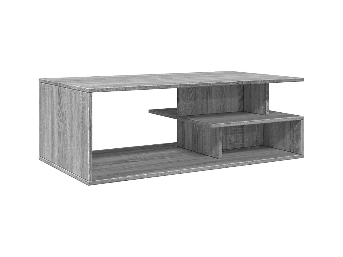 Table basse salon-Table d'appoint sonoma gris 102x55x35 cm bois d'ingénierie SHL19672