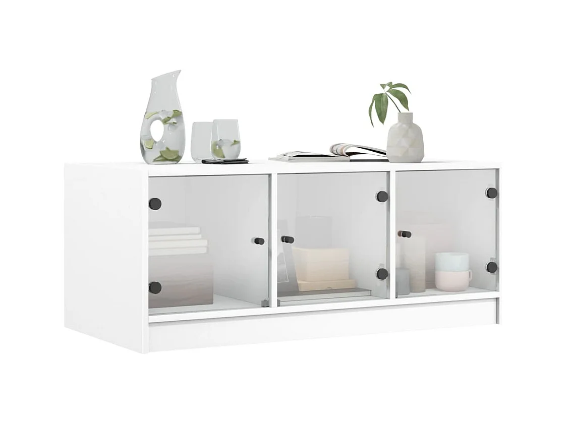 Mesa de centro-Mesa auxiliar de acero inoxidable y vidrio dorada 110x45x45 cm SHL4414