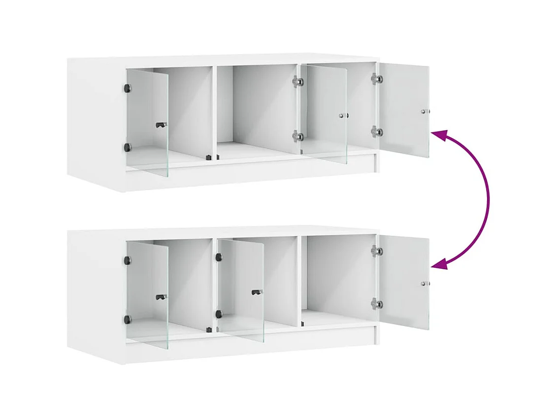 Mesa de centro-Mesa auxiliar de acero inoxidable y vidrio dorada 110x45x45 cm SHL4414